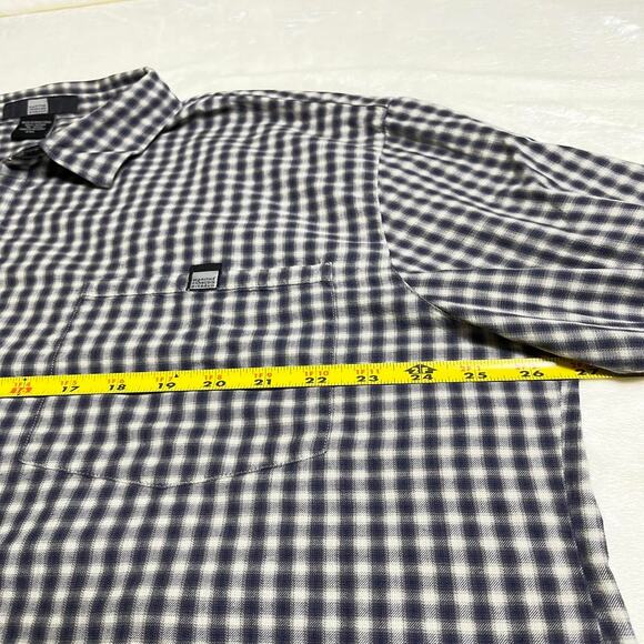 Vtg 90's Marithe Francois Girbaud Baggy Loose Button Up Men's 2XL Gray Blue Y2K - Picture 6 of 8